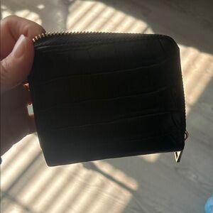 a new day Black Croc-Embossed Wallet